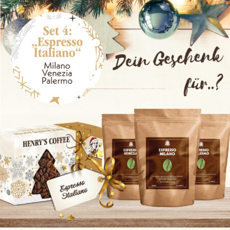 Weihnachtsset | "Espresso Italiano" | Espressobohnen | 3x100g